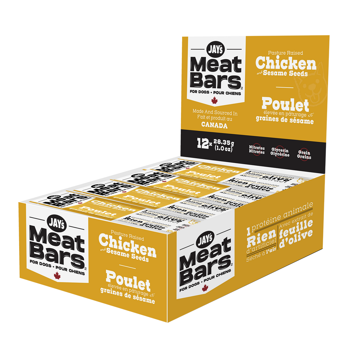 Pasture Raised Chicken and Sesame Seeds Meat Bar Jay's Tasty Adventures